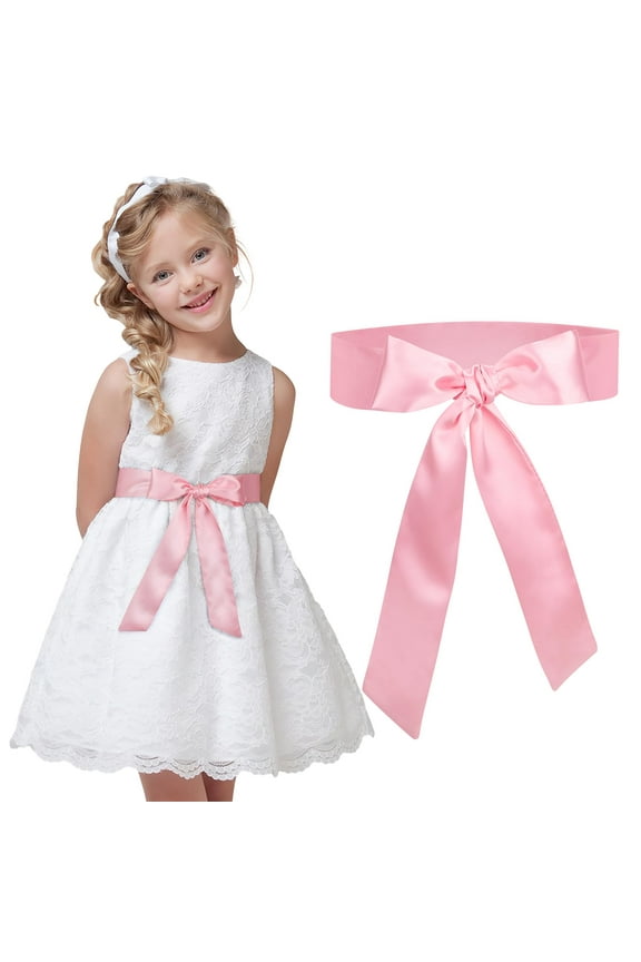 Girls Belt for Dresses Kids Waist Belts for Wedding Party