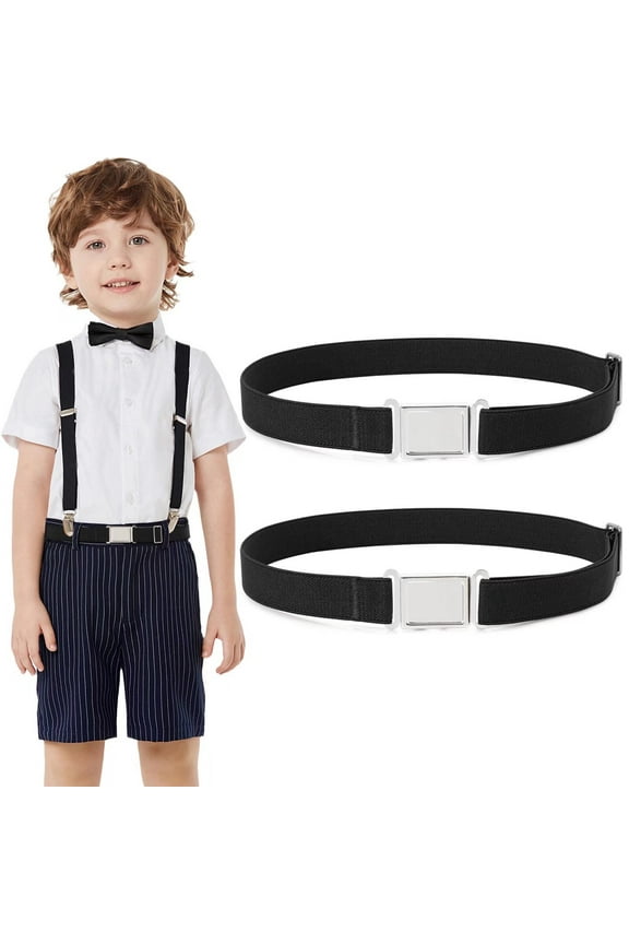 Kids Adjustable Belt, Elastic Belts with Easy Magnetic Buckle for Boys Gilrs Toddler