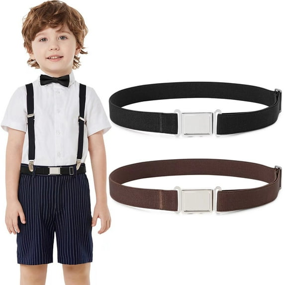 WHIPPY Kids Adjustable Belt, Elastic Belts with Easy Magnetic Buckle for Boys Gilrs Toddler