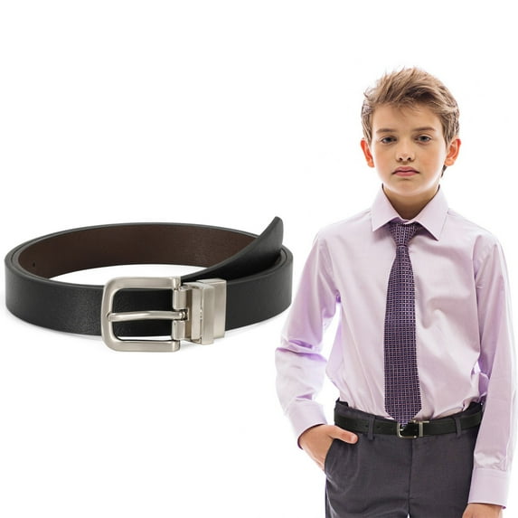 WHIPPY Kids Reversible Belt, Leather Dress Belts for Boys Girls Toddler