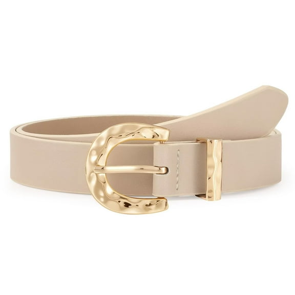 WHIPPY Leather Belt for Women Black Ladies Leather Belts for Jeans Dresses