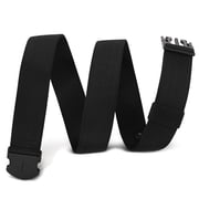 Men's Elastic Belt Non Metal Stretch Belt Nickel Free Web Belts for Jeans Pants Unisex