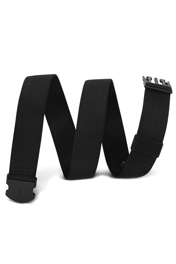 Men's Elastic Belt Non Metal Stretch Belt Nickel Free Web Belts for Jeans Pants Unisex