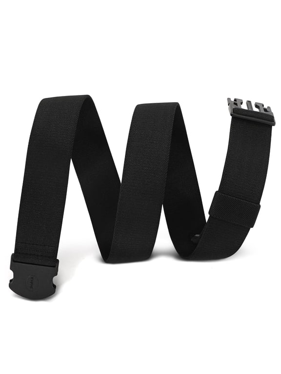Men's Elastic Belt Non Metal Stretch Belt Nickel Free Web Belts for Jeans Pants Unisex