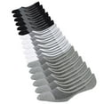 thumbnail image 1 of WHIPPY Men's No Show Socks Low Cut Invisible Socks Non Slip Cotton Short Socks 12 Pairs, 1 of 6