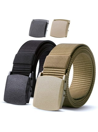 WHIPPY Nylon Belt for Men Women, Canvas Web Belt with Double D Ring Buckle