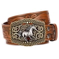 thumbnail image 1 of WHIPPY Men's Western Cowboy Belts for Women Cowgirl Belt Western Leather Belts for Jeans, 1 of 6