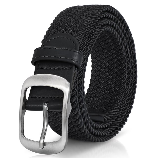WHIPPY Mens Womens Stretch Braided Belt, Elastic Nylon Woven Belts for