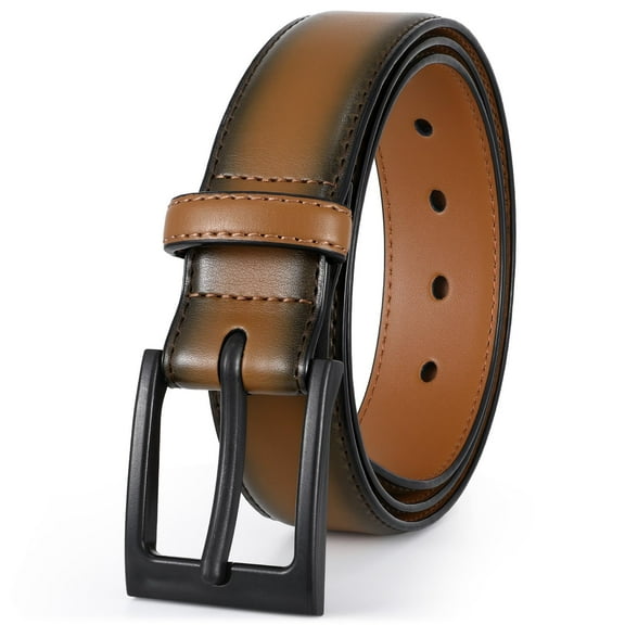 WHIPPY Metal Free Leather Belts for Men Hypoallergenic Leather Belt Nickle Free Belt for Jeans