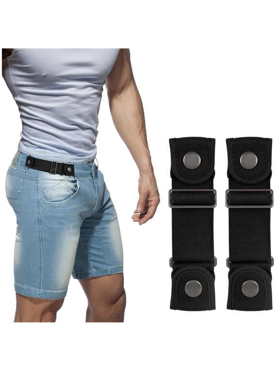 No Buckle Belts for Men Women Invisible Elastic Belt Adjustable Stretch Belt for Jeans Pants