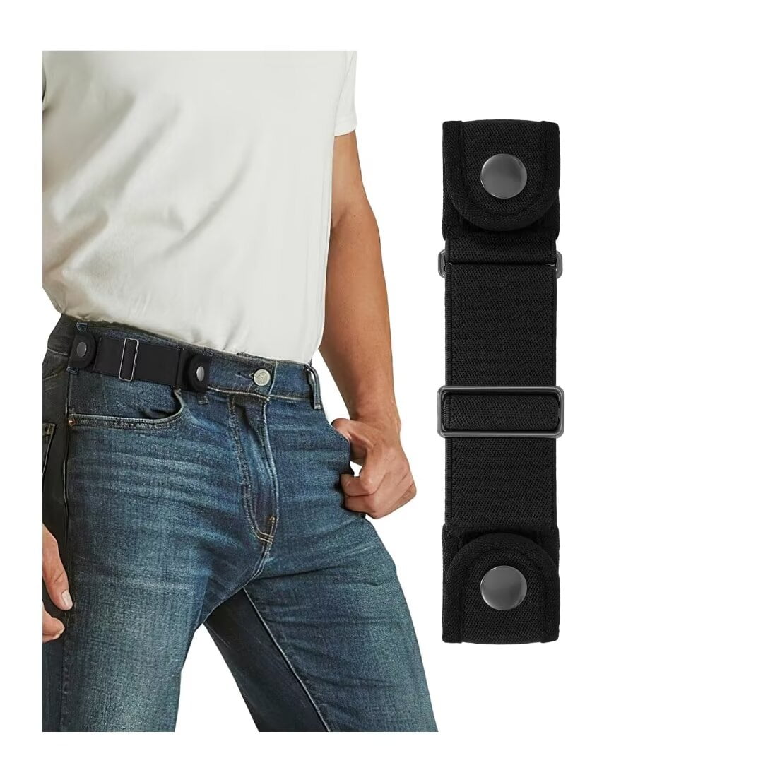 WHIPPY No Buckle Stretch Belts for Men Women, Elastic