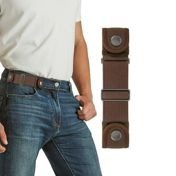 WHIPPY No Buckle Stretch Belts for Men Women, Elastic Adjustable Belt for Jeans