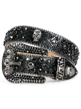 stolen arts, Accessories, Stolen Arts The World Is Yours Bedazzled Icey  Rhinestone Black Belt Size Mens 32