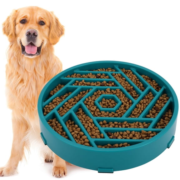 WHIPPY Slow Feeder Dog Bowl for Medium Large Dogs Anti-Choking Slow Eating Dog Food Bowl