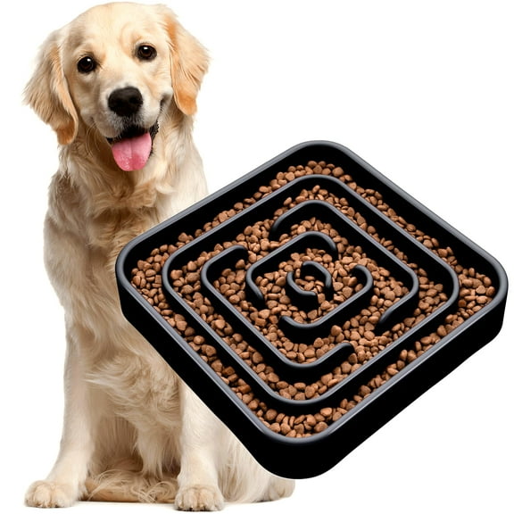 WHIPPY Slow Feeder Dog Bowls for Medium Large Dogs Pet Slow Feeding Food Bowl Prevent Bloating