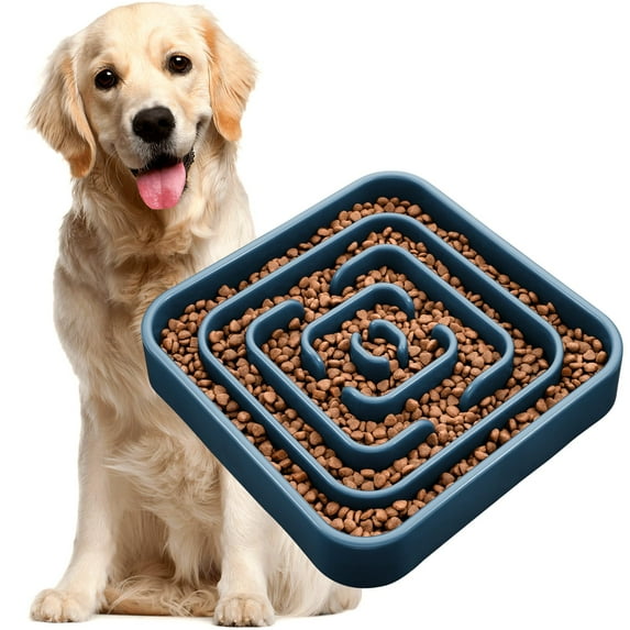 WHIPPY Slow Feeder Dog Bowls for Medium Large Dogs Pet Slow Feeding Food Bowl Prevent Bloating