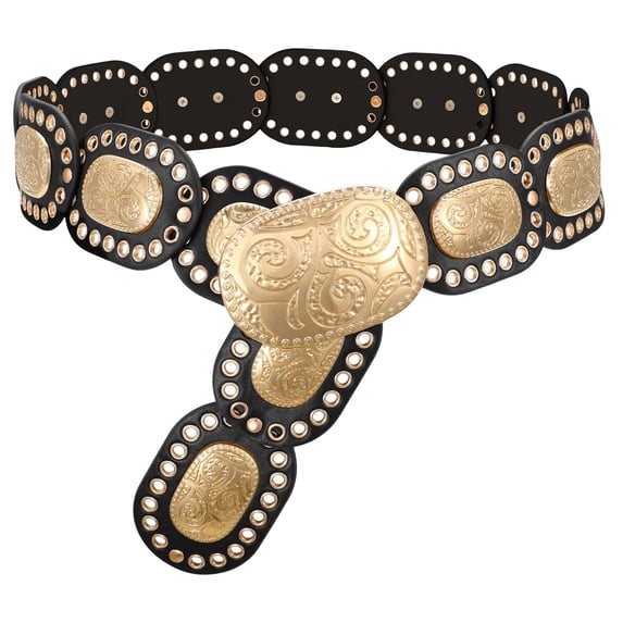 WHIPPY Western Belts for Women Cowgirl Wide Belt for Dresses Jeans