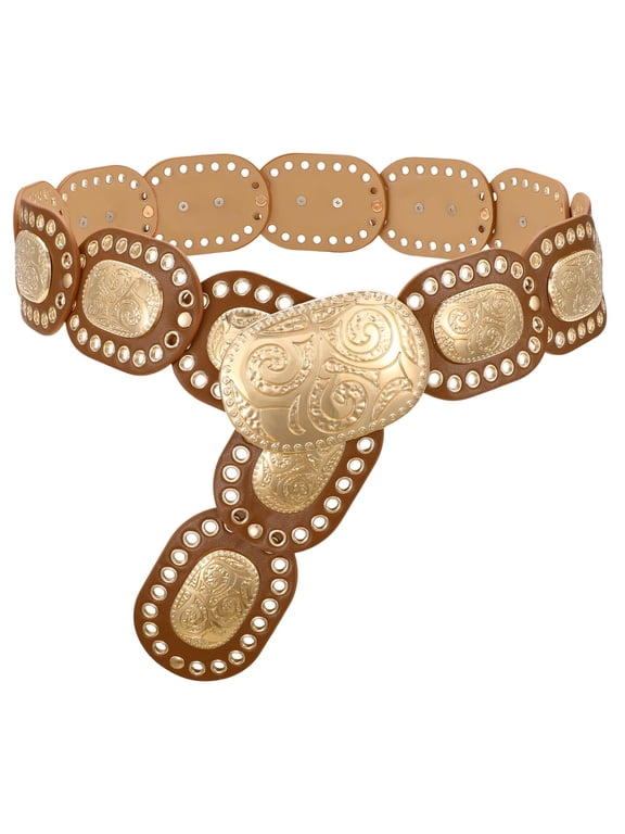 Western Belts for Women Cowgirl Wide Belt for Dresses Jeans