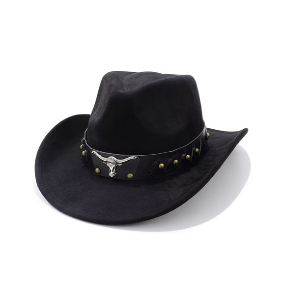 WHIPPY Western Cowboy Hat for Men Women Adjustable Cowgirl Hat Wide Brim Beach Cowboy Hat
