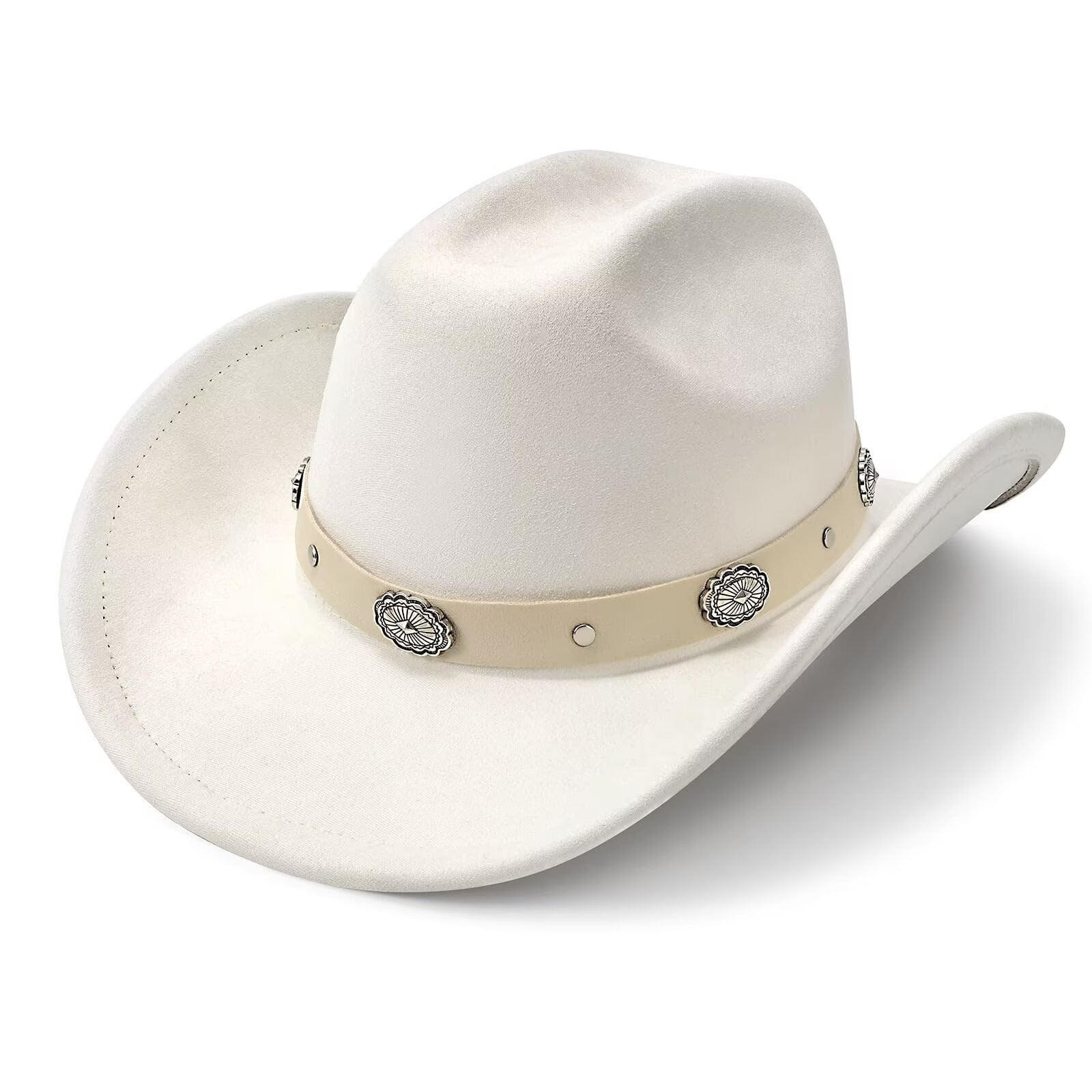 1925 Western Cowboy Hat For Men Women Cowboy Cowgirl Hat Outdoor Wide Brim Lanzom Women Men Classic Felt Wide Brim Western Cowboy  main image 4