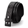 thumbnail image 1 of WHIPPY Western Leather Belt Strap for Women Men without Buckle Cowgirl Cowboy Engraved Embossed Belt Strap, 1 of 7
