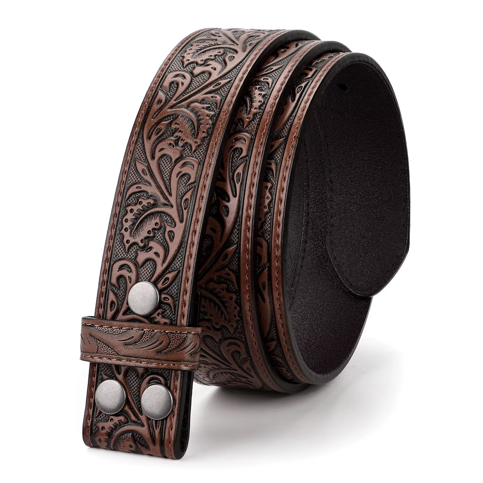 WHIPPY Western Leather Belt Strap for Women Men without 