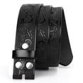 thumbnail image 1 of WHIPPY Western Leather Belt Strap for Women Men without Buckle Cowgirl Cowboy Engraved Embossed Belt Strap, 1 of 8