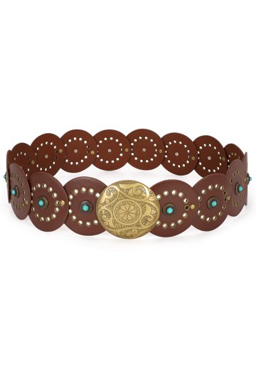 Wide Leather Belts for Women in Black Pink Brown and White  display picture 2