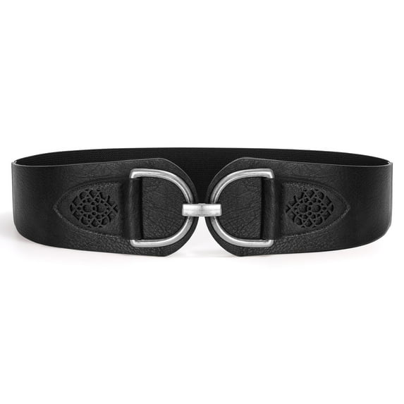 WHIPPY Women Elastic Belts for Dresses Wide Stretch Belt Ladies Vintage Waist Belt