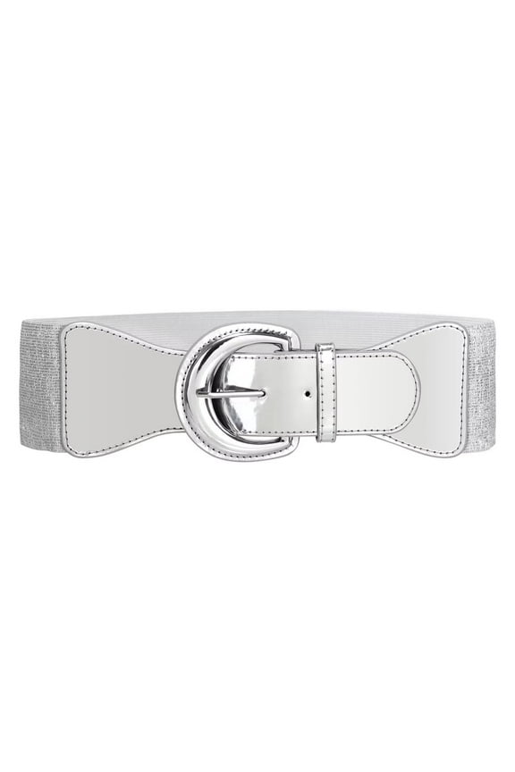 Women Elastic Wide Belt, Stretch Waist Belt for Dresses