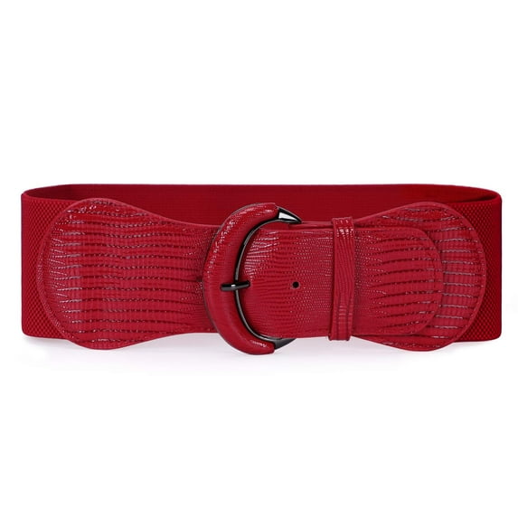 WHIPPY Women Elastic Wide Belt, Stretch Waist Belt for Dresses