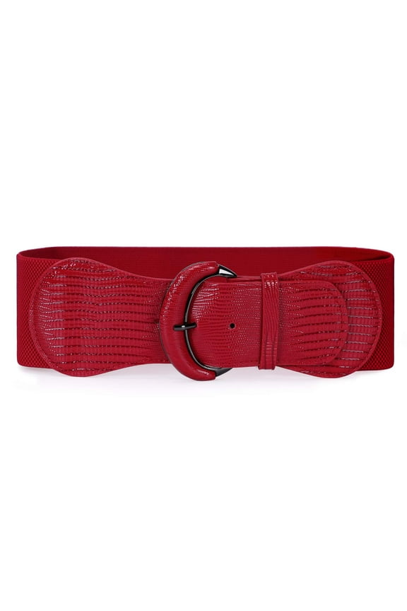 Women Elastic Wide Belt, Stretch Waist Belt for Dresses
