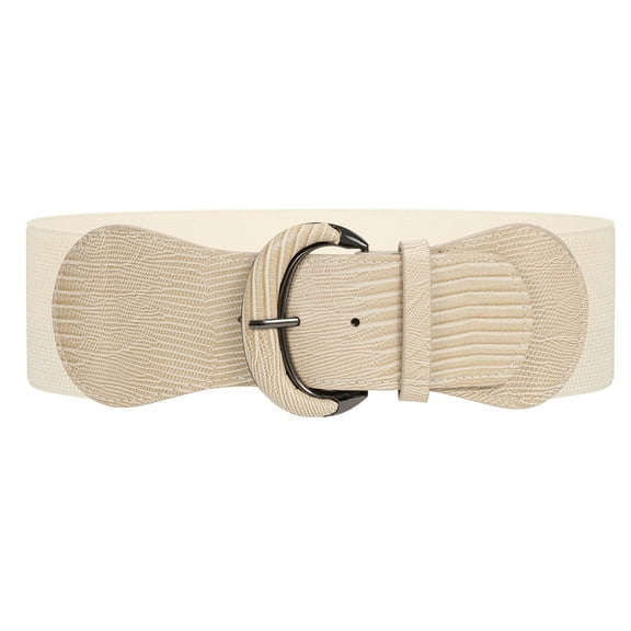 WHIPPY Women Elastic Wide Belt, Stretch Waist Belt for Dresses