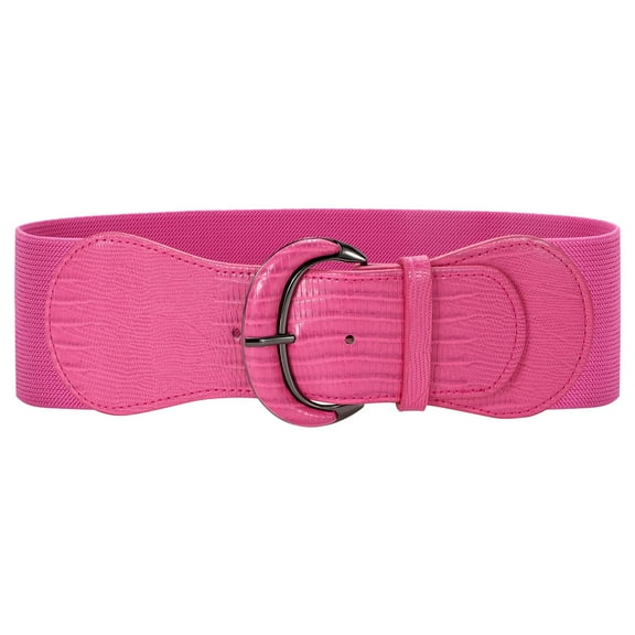 WHIPPY Women Elastic Wide Belt, Stretch Waist Belt for Dresses