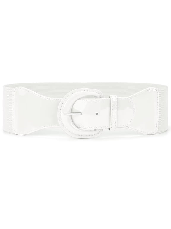 Women Elastic Wide Belt, Stretch Waist Belt for Dresses