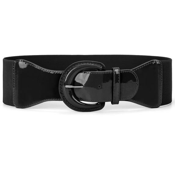 WHIPPY Women Elastic Wide Belt, Stretch Waist Belt for Dresses