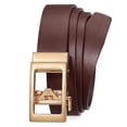 thumbnail image 1 of WHIPPY Women Leather Belt with Automatic Buckle Ladies Ratchet Leather Belts for Jeans Dresses Pants, 1 of 7