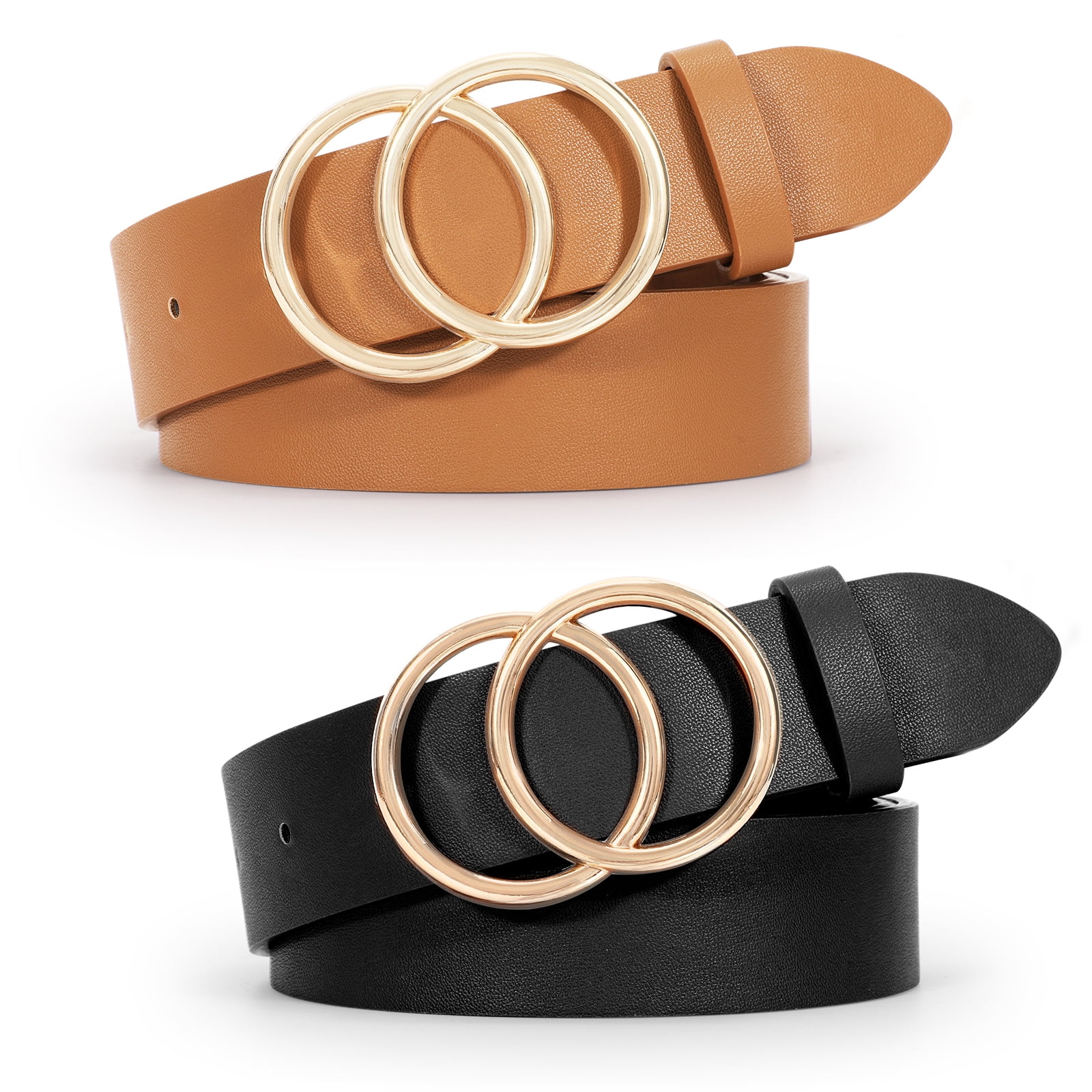 Lucky Brand Double Ring Genuine Leather Belt | CoolSprings Galleria