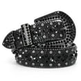 thumbnail image 1 of WHIPPY Women Men Rhinestone Studded Leather Belt, Western Cowgirl Cowboy Belt for Jeans Pants Dresses, 1 of 9