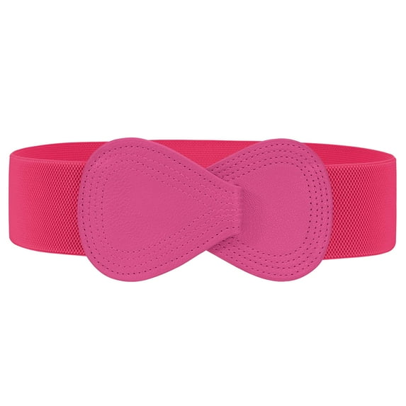 WHIPPY Women Stretch Belt for Dresses Vintage Elastic Wide Waist Belts