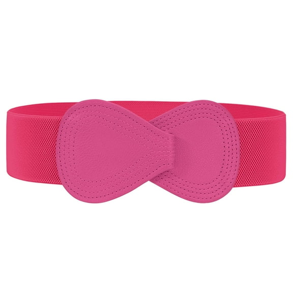 WHIPPY Women Stretch Belt for Dresses Vintage Elastic Wide Waist Belts