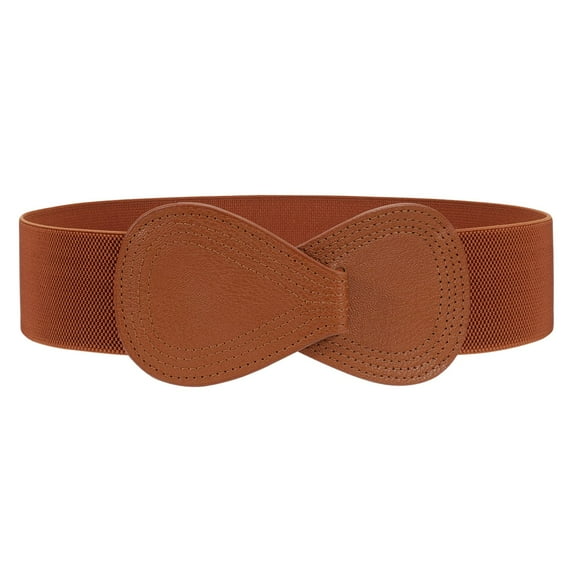 WHIPPY Women Stretch Belt for Dresses Vintage Elastic Wide Waist Belts