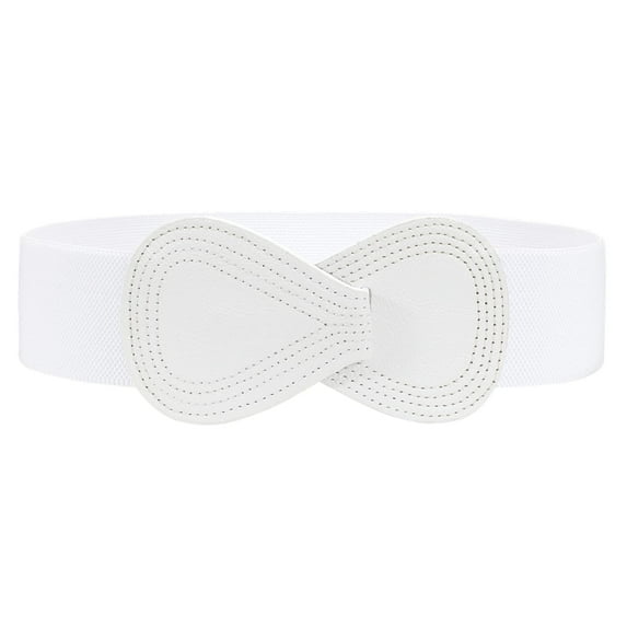 WHIPPY Women Stretch Belt for Dresses Vintage Elastic Wide Waist Belts