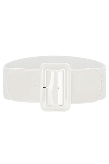 White Stretch Belts display picture 1