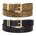 thumbnail image 1 of WHIPPY Women's Belts for Jeans Dresses Pants Ladies Leather Leopard Belts, 1 of 6