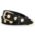 thumbnail image 1 of WHIPPY Women's Leather Belt for Jeans Dresses Ladies Studded Black Leather Belts, 1 of 9