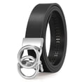 thumbnail image 1 of WHIPPY Women's Leather Belt for Jeans Dresses Pants Ladies Automatic Buckle Ratchet Belts Black, 1 of 6
