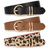 Whippy App WHIPPY Women's Leather Belts for Jeans Casual Ladies Waist Belt for ...