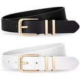 thumbnail image 1 of WHIPPY Women's Leather Belts for Jeans Dresses Ladies Black Waist Belt, 1 of 8