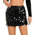 thumbnail image 1 of WHIPPY Women's Sequin Skirt Stretchy Bodycon Skirt Night Out Party Sparkly Mini Skirts, 1 of 7